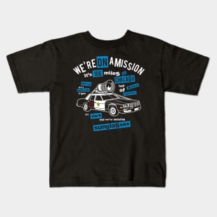 Blues Brothers On A Mission, Bluesmobile, Inspired By The 1980 Movie Kids T-Shirt